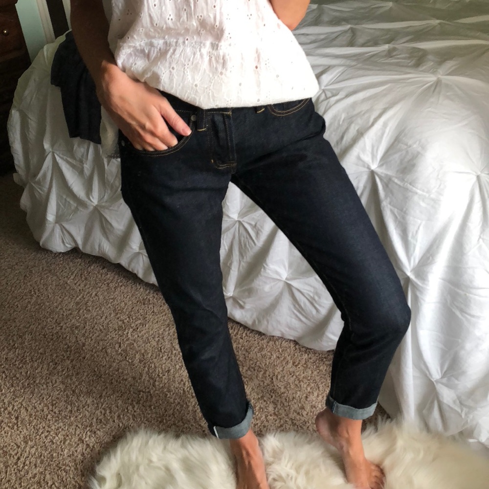 Gap Selvage Straight Button Fly Denim Jeans